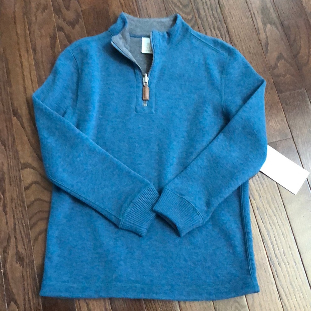Boy’s Reversible 1/4 Zip Pullover, Size 6-7, NWT